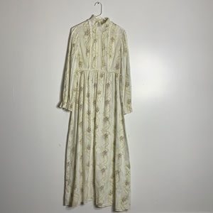 Vintage Boho Cottage Core Prairie Dress